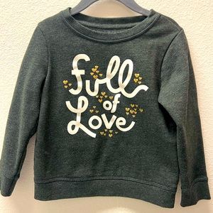 5/$10🌻 Cat & Jack long sleeve pulllover sweater EUC 4T